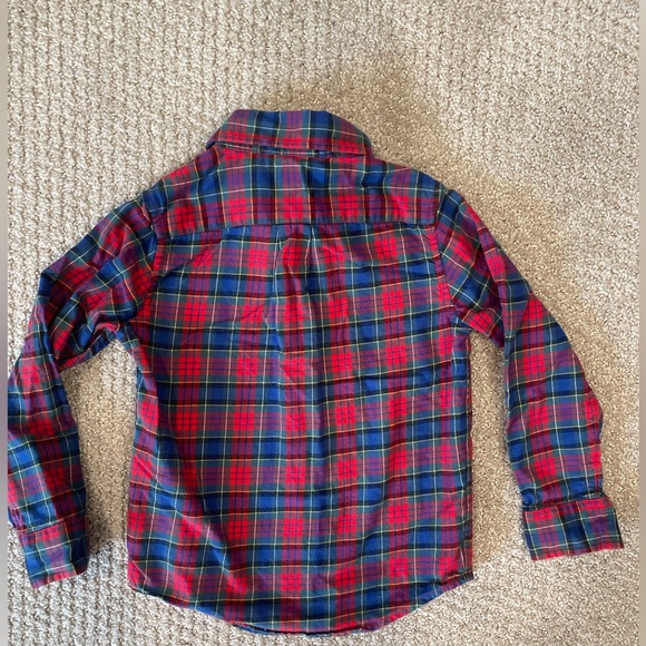 Janie and Jack Boys toddler button down plaid print shirt size 4T - Picture 3 of 3
